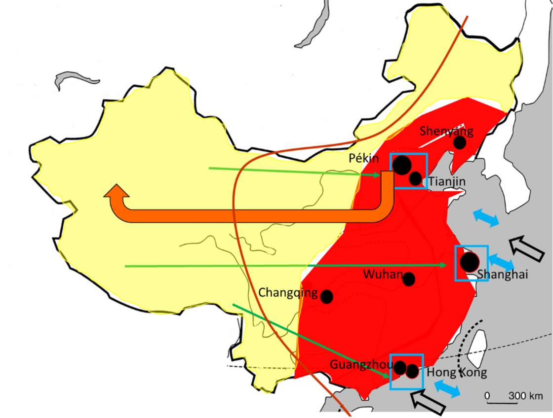 carte chine dans mondialisation